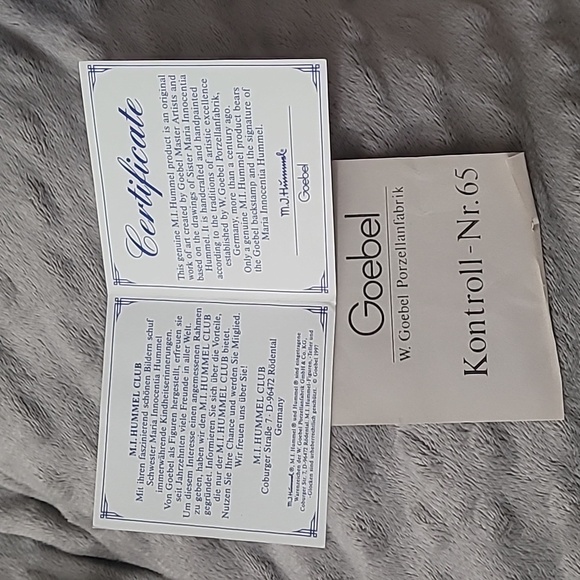 Herzlich willkommen forever yours vintage goebel Hummel 793 1994 - Picture 13 of 16